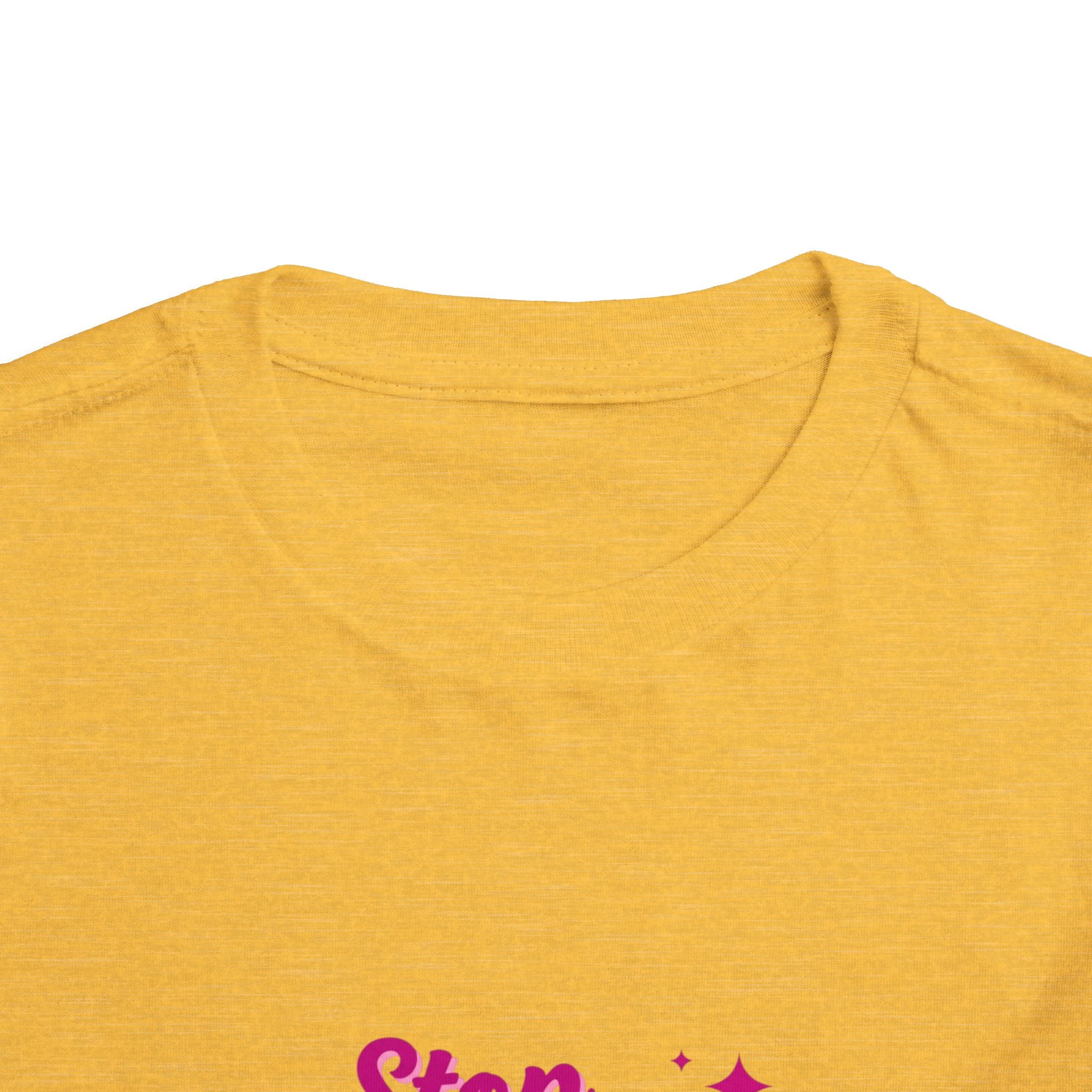 Toddler Tee "Stop Hate and Racism" — Pink Social Justice Kids Shirt