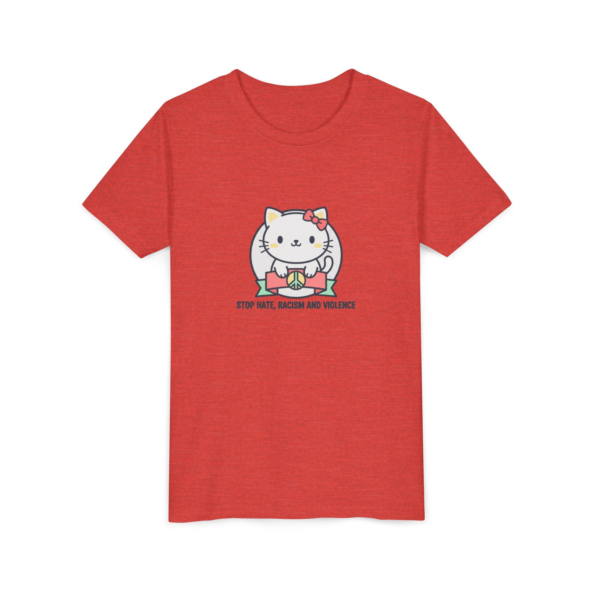 Youth Tee — HELLO KITTY STOP HATE RACISM VIOLENCE