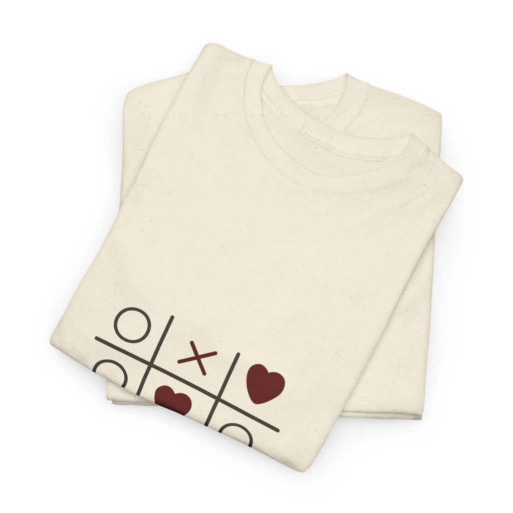 Tic Tac Toe Hearts T-Shirt — Cute Valentine’s Day Graphic Tee