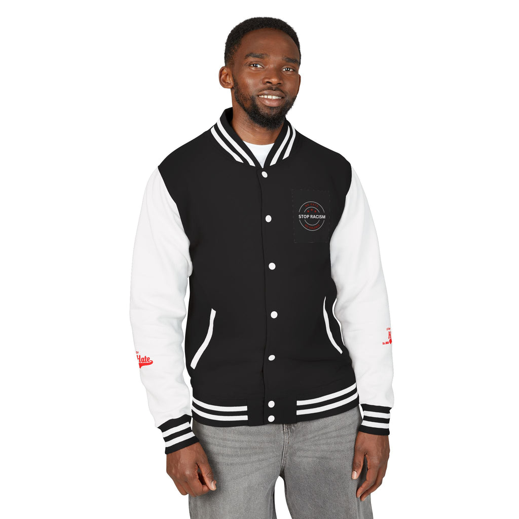 Letterman Jacket — "Stop Hate" Retro Varsity Jacket