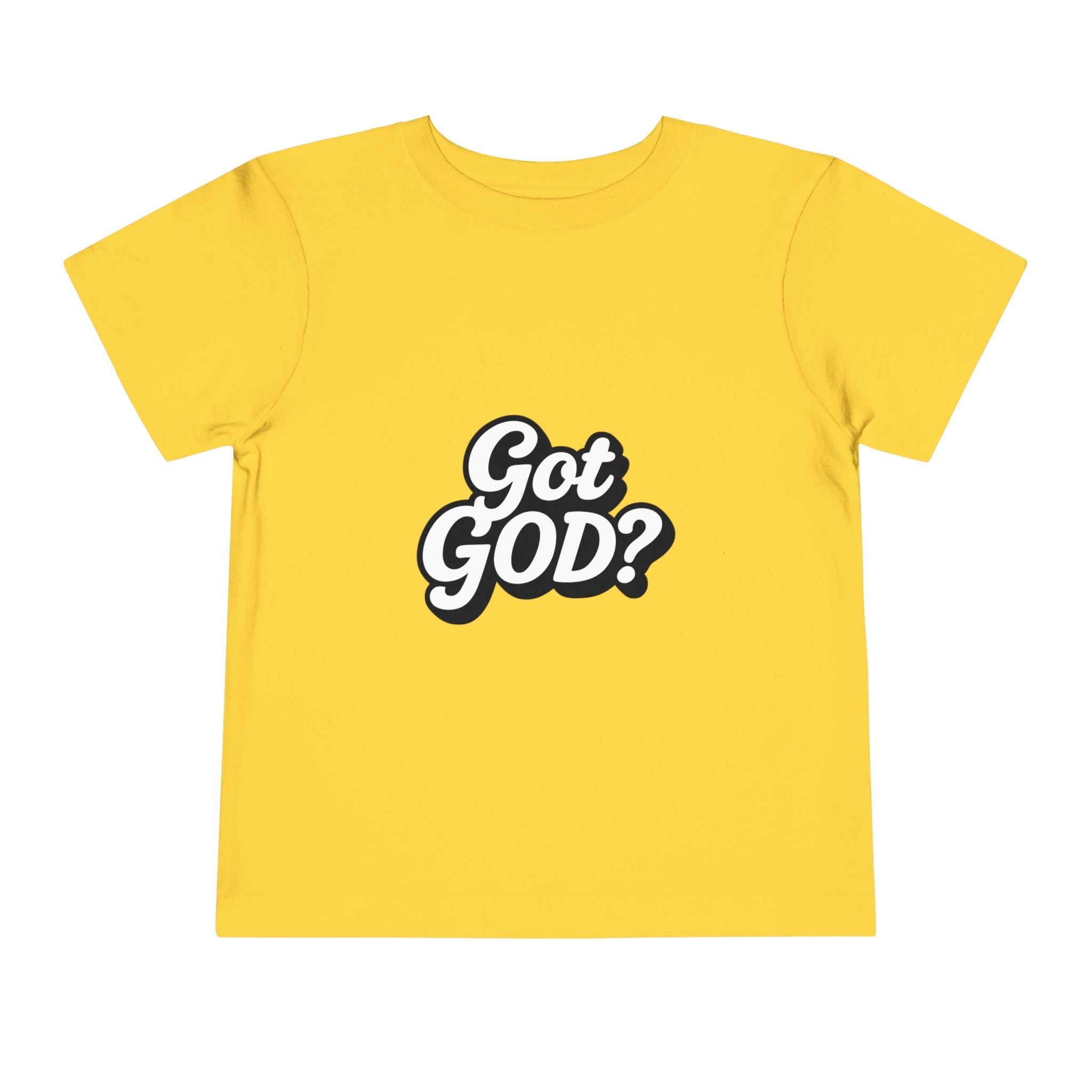 Toddler Tee — "Got GOD?" Christian Graphic Shirt for Kids