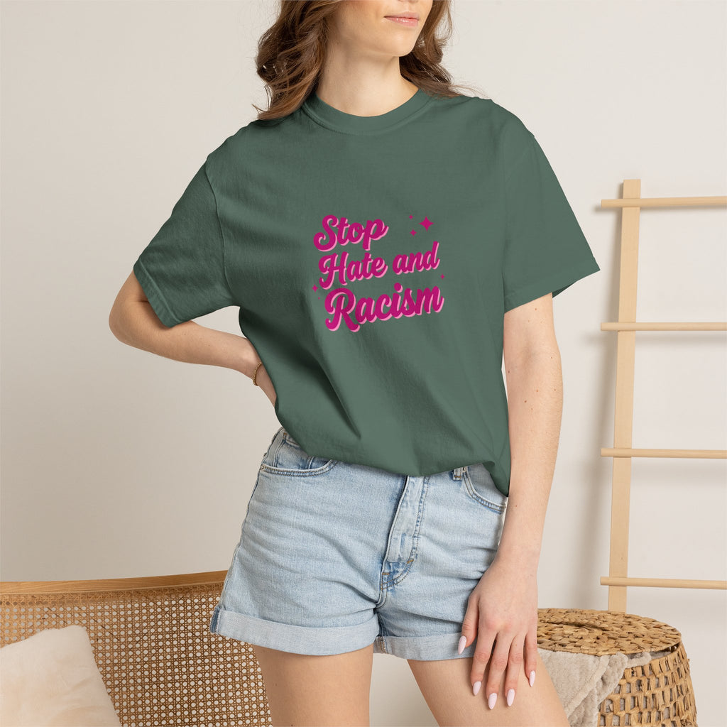 Stop Hate and Racism T-Shirt — Anti-Racism Graphic Tee