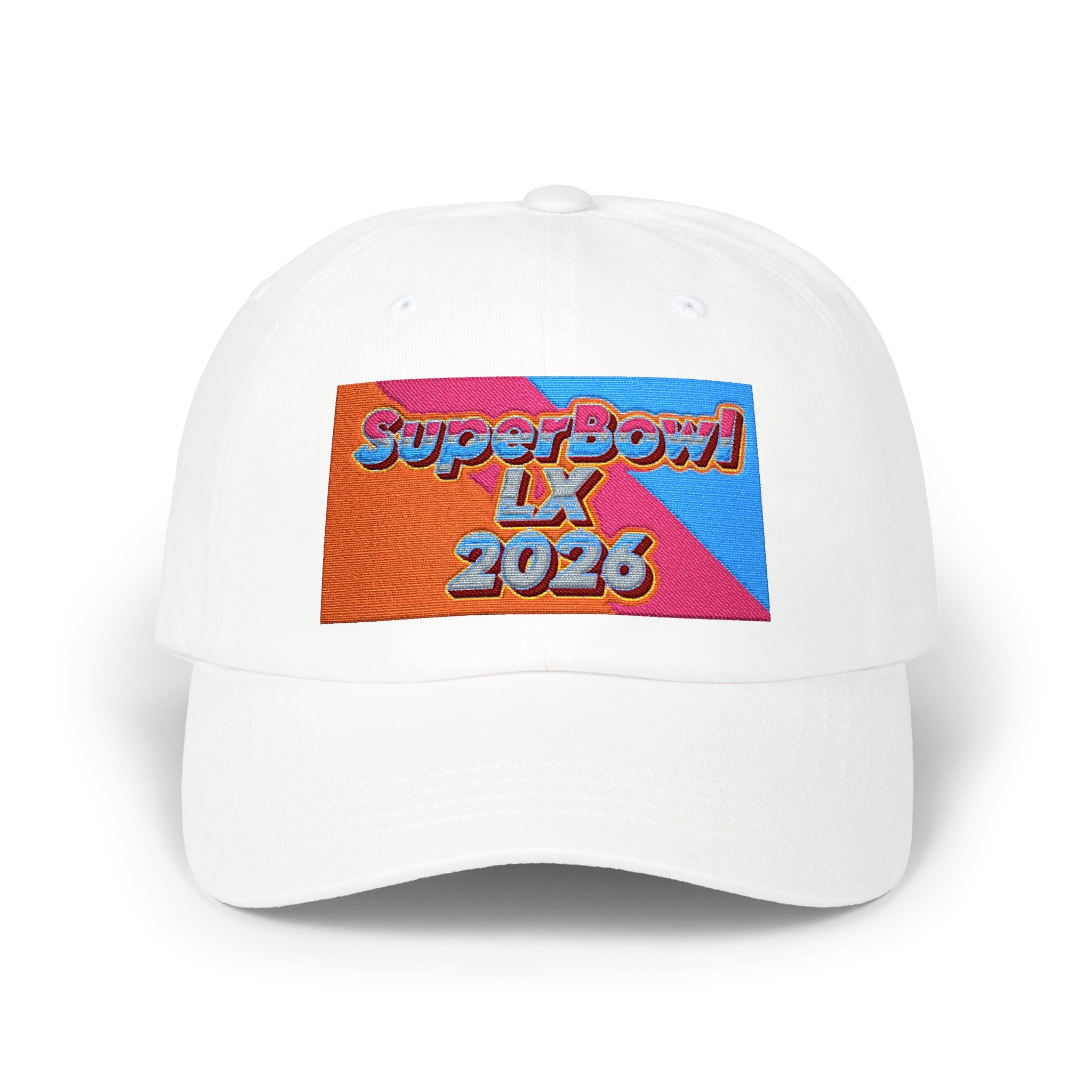 Dad Cap — 'Super Bowl LX 2026' Embroidered Retro Patch Hat