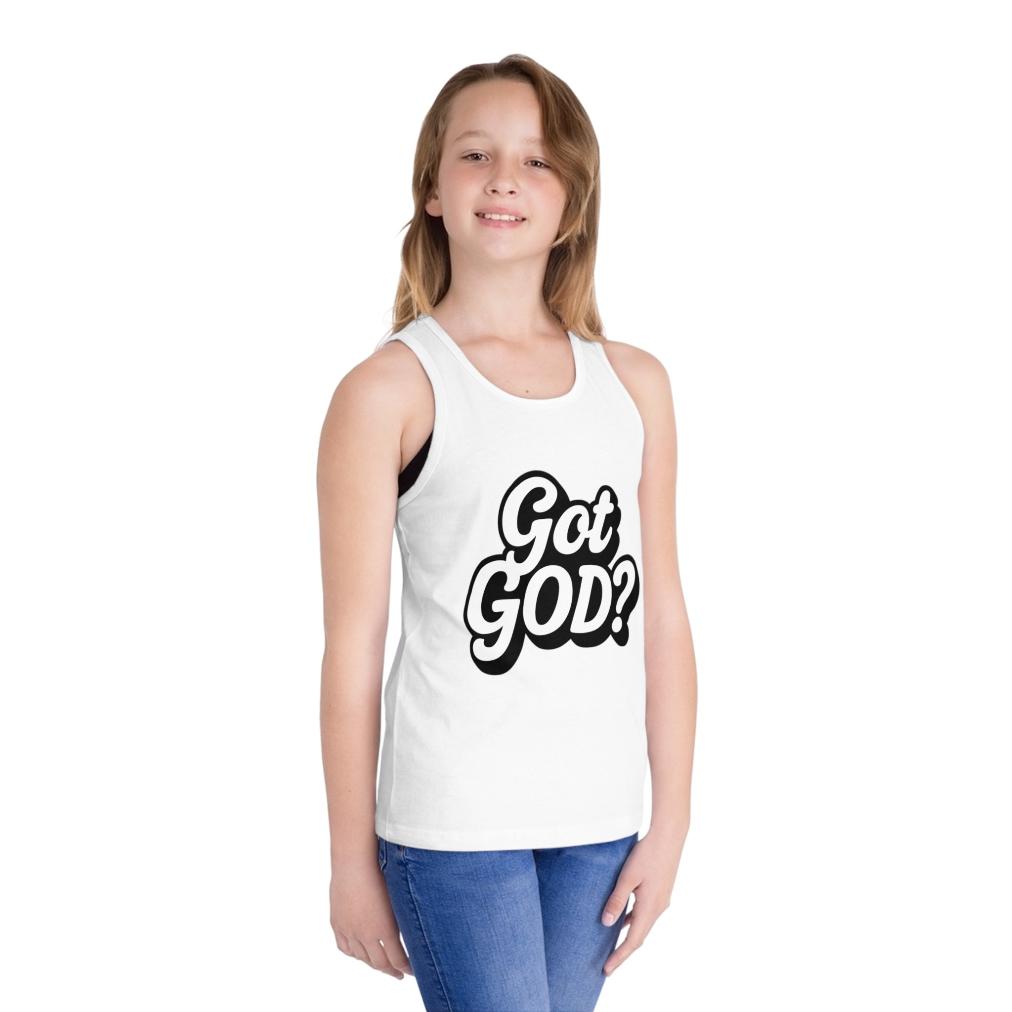 Kids Tank Top "Got GOD?" Religious Graphic Tees for Children