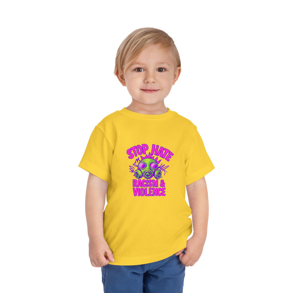 Stop Hate Toddler Tee – "Stop Hate Racism & Violence" Graphic