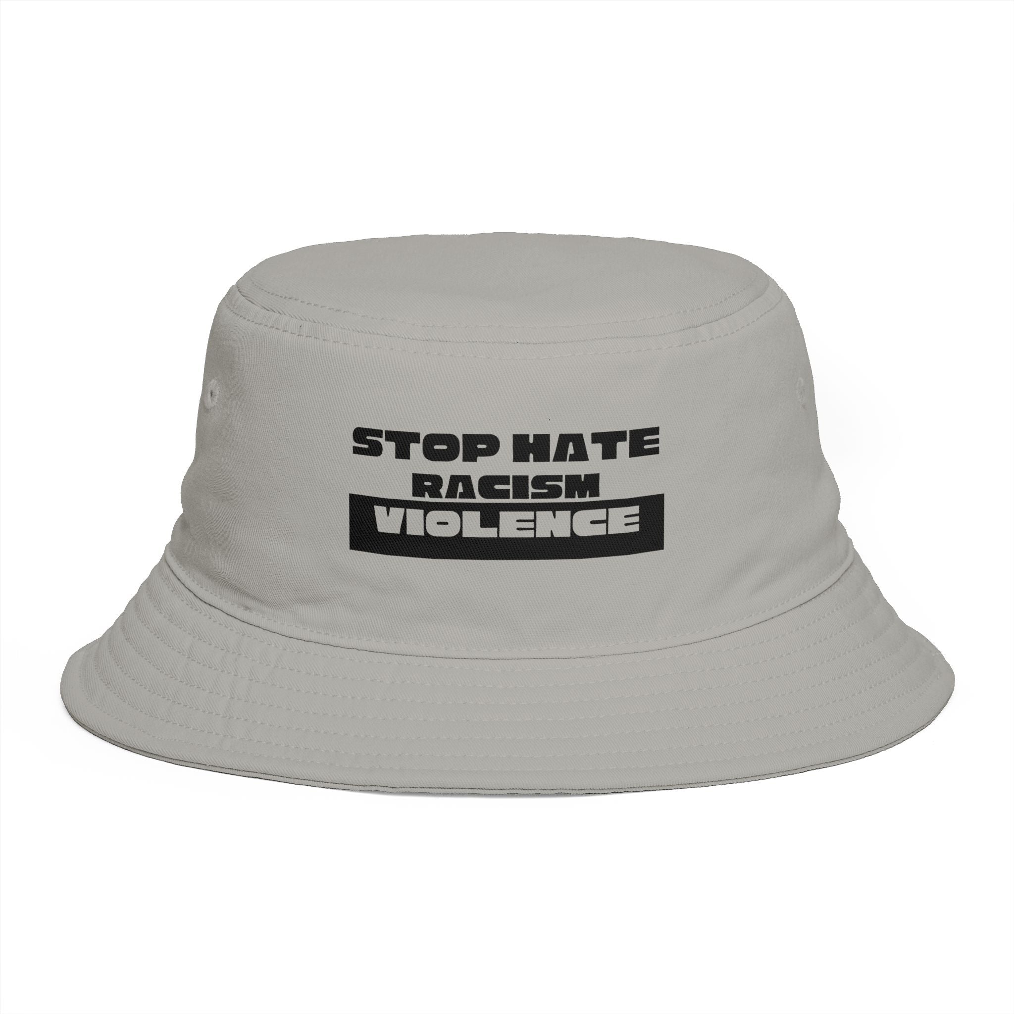 Bucket Hat - "Stop Hate Racism Violence" Anti-Racism Statement Hat