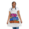 Stop Hate Racism Apron — Graffiti Anti-Racism Kitchen Apron