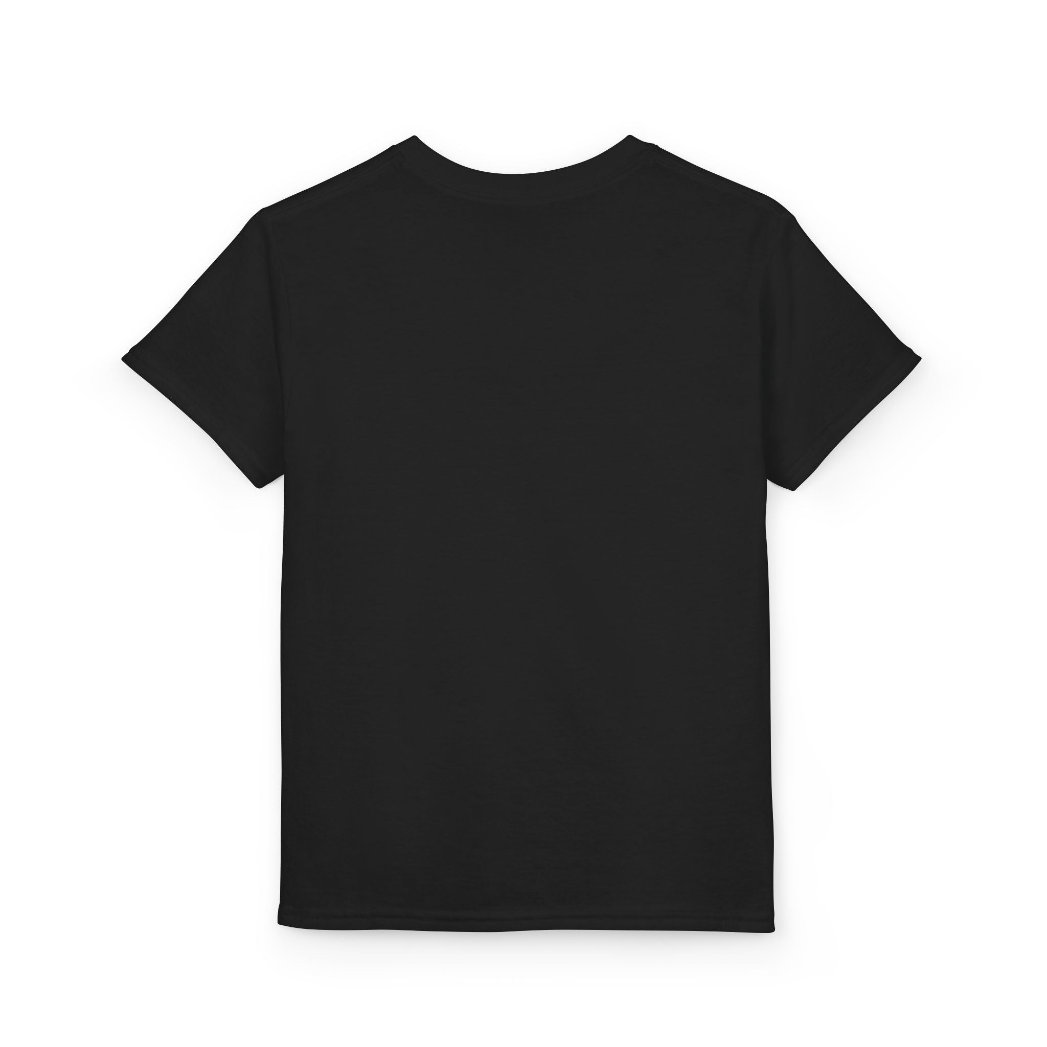 Youth T-Shirt — Cute Pink Gift Box Graphic with "Stop, Realism and Races" Slogan