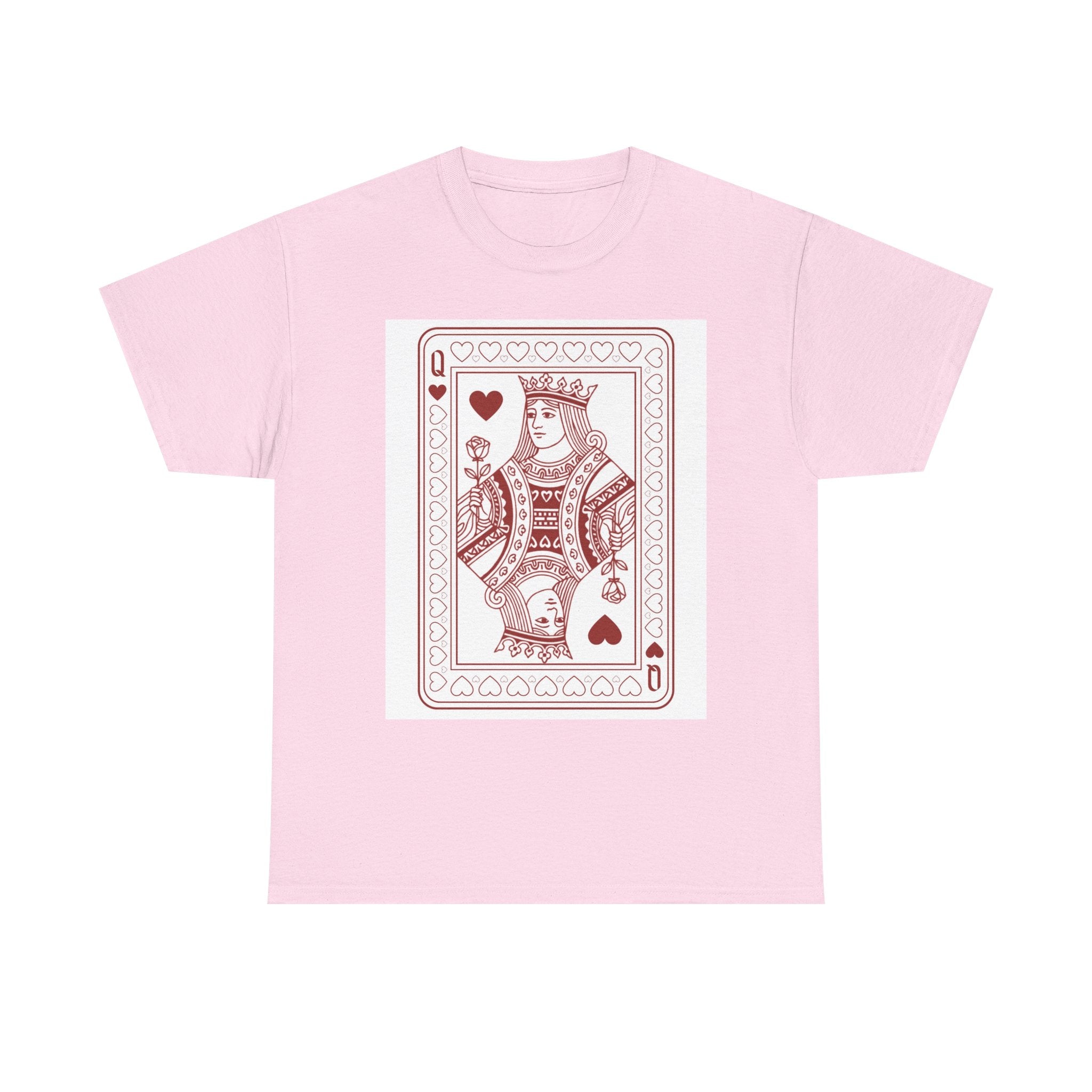 Queen of Hearts T-Shirt — Vintage Playing Card Graphic Tee