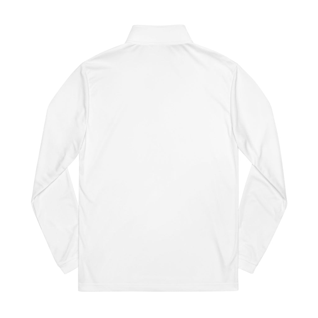 Embroidered adidas Quarter-Zip Pullover — Minimal Logo Performance Top