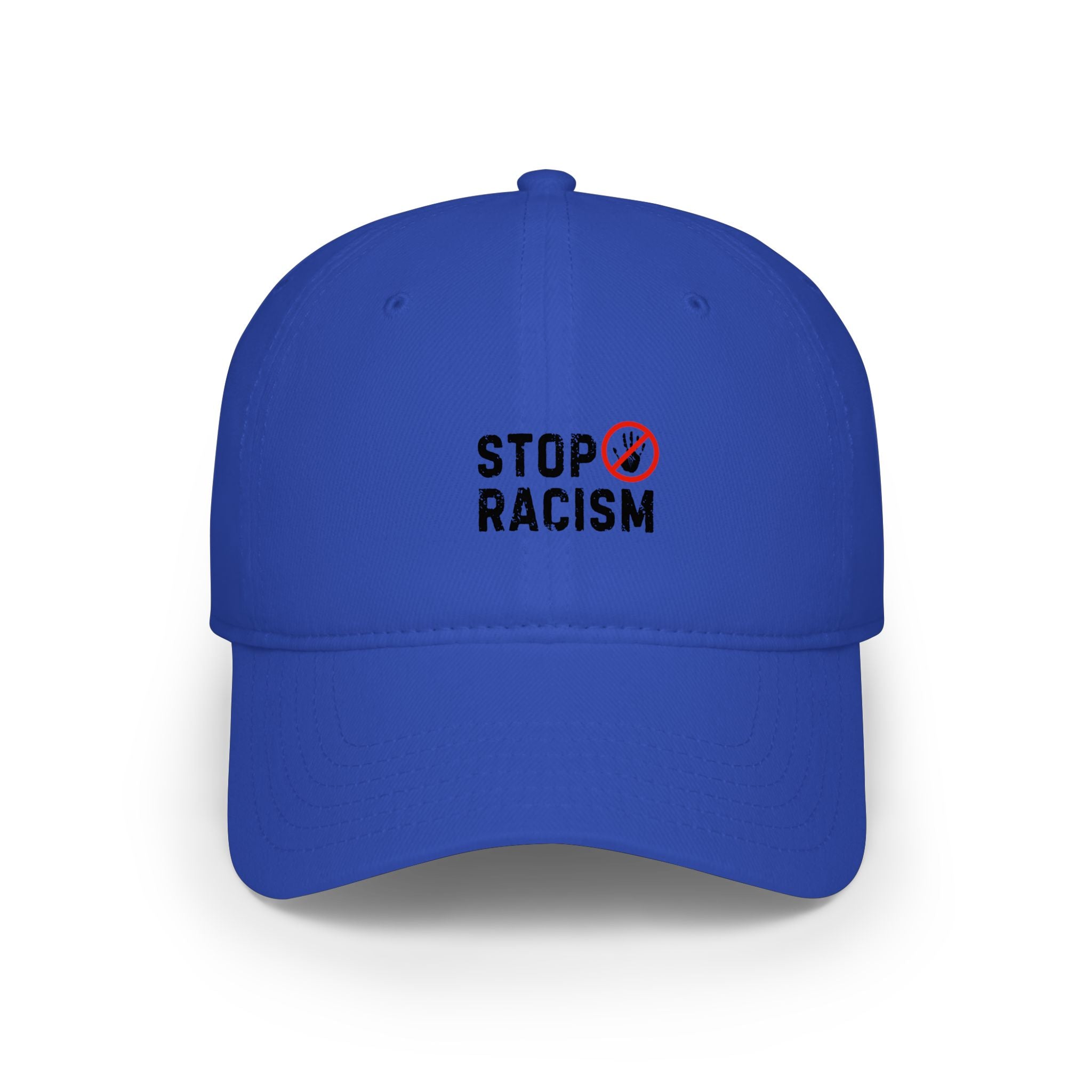 Stop Racism Baseball Cap – Red Low Profile Anti-Racism Hat