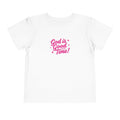 Toddler Tee – "God is Good Time" Pink Script Christian Kids Shirt