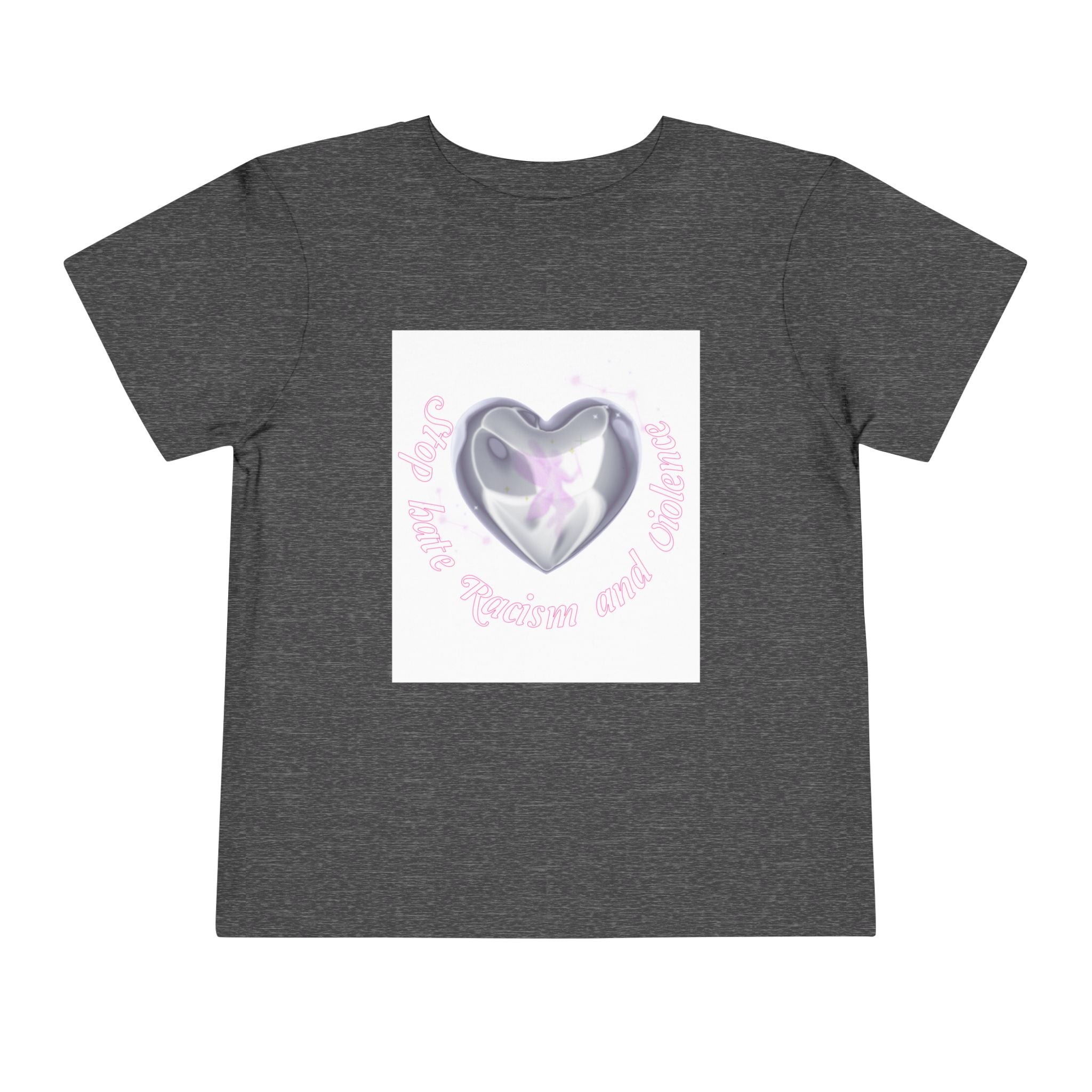 Toddler Tee — Cute Heart Unicorn "So Little, So Fierce and Magical"