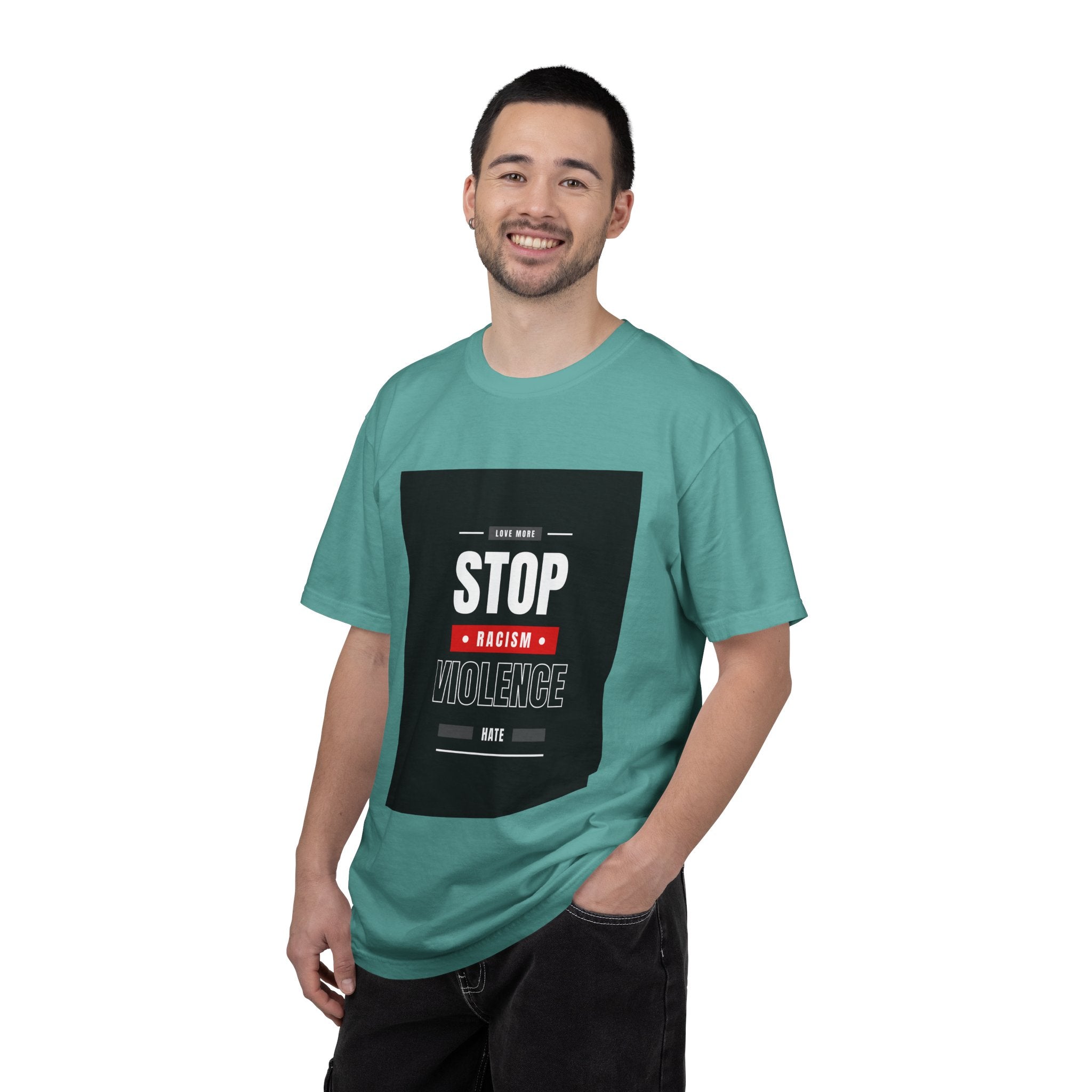 Stop Racism Stop Violence T-Shirt — Anti-Racism Protest Tee