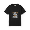 Anti-Racism T-Shirt — "Hate Racism Stop Violence" Graphic Tee