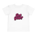 Toddler Tee - "Got GOD?" Pink Retro Christian Graphic Shirt