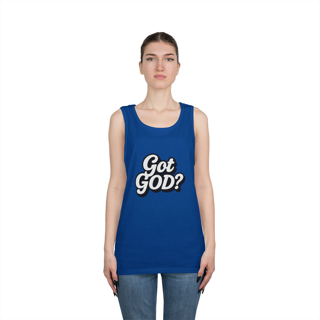 Got God? Tank Top — Retro Script Faith Graphic Tank