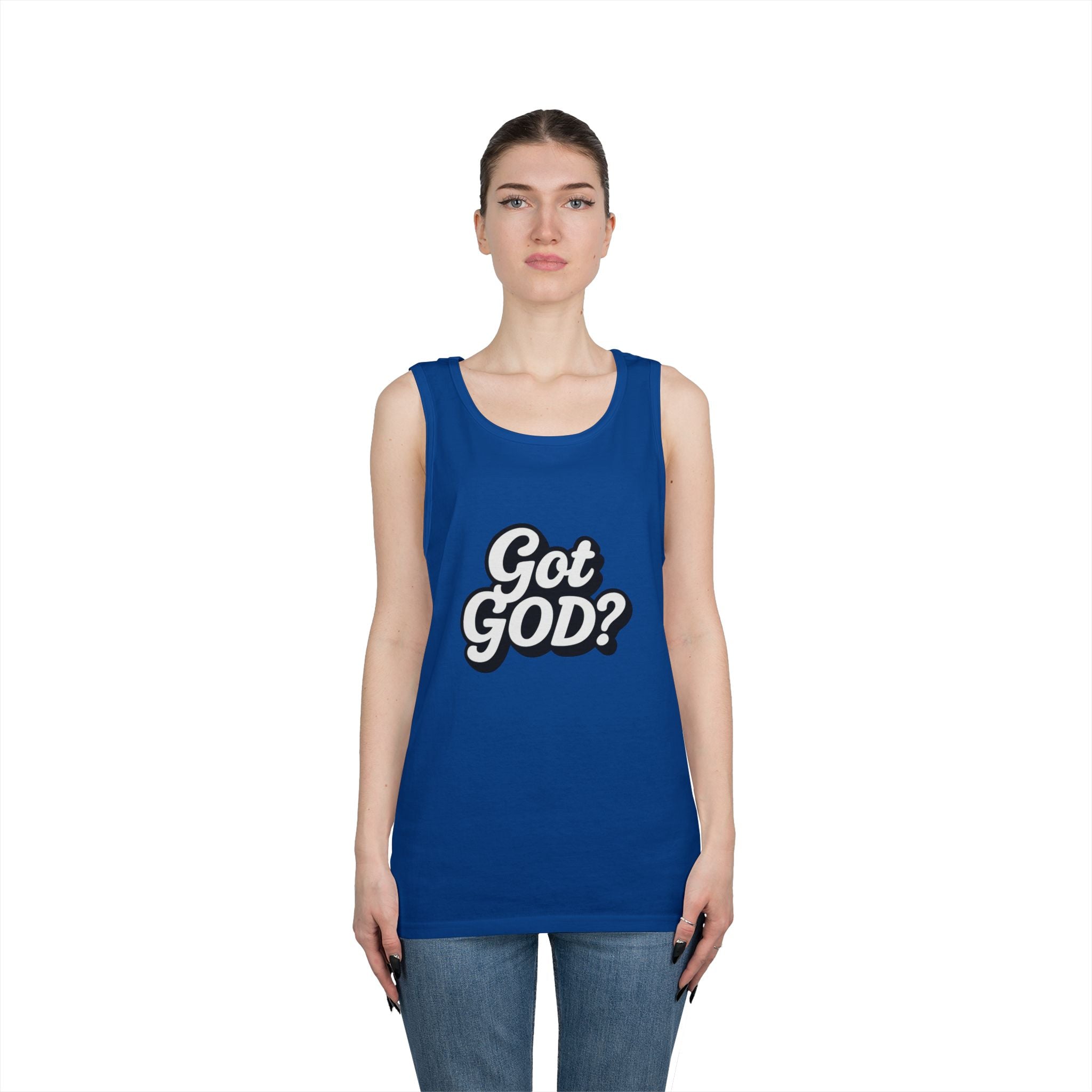Got God? Tank Top — Retro Script Faith Graphic Tank