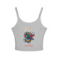 Tank Top — Colorful Dragon “Stop Hate and Racism / No Violence” Graphic Crop