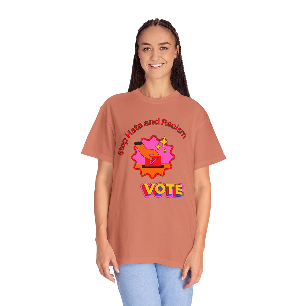 Vote: Stop Hate and Racism Graphic T-Shirt