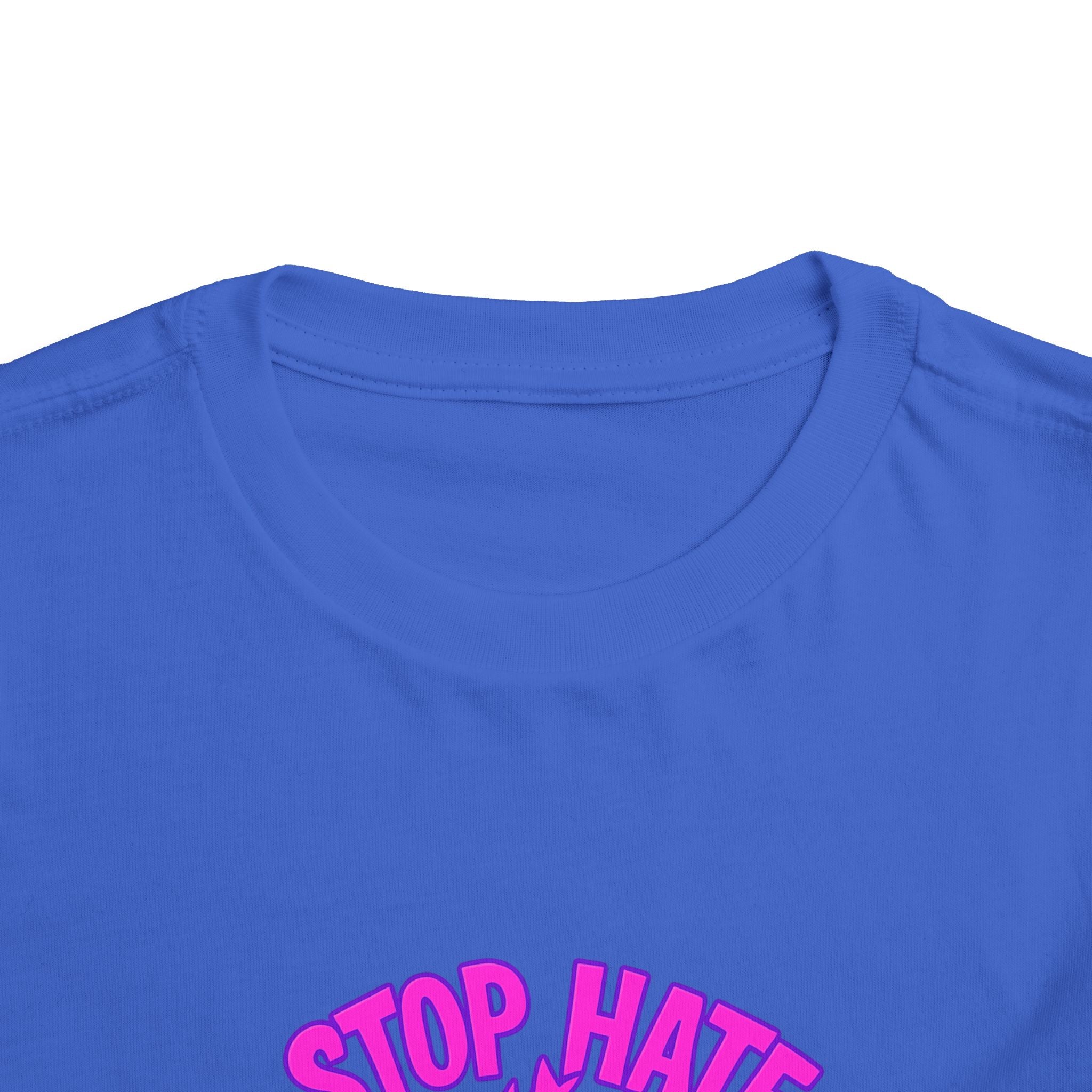 Stop Hate Toddler Tee – "Stop Hate Racism & Violence" Graphic