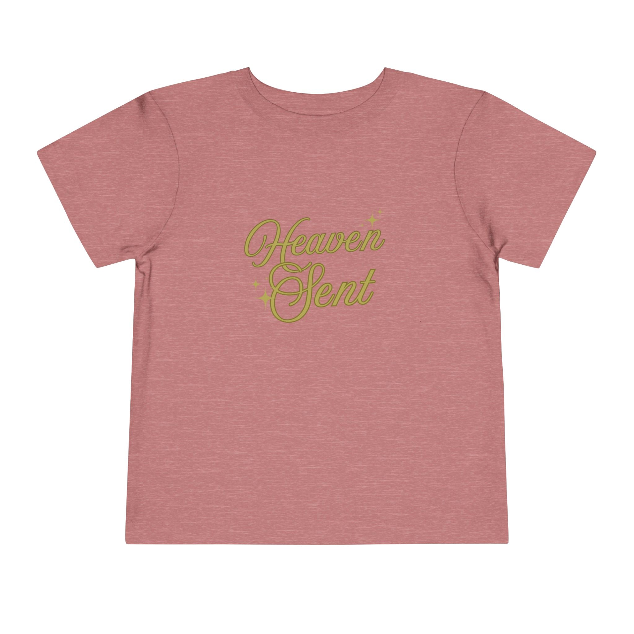 Heaven Sent Toddler Tee — Gold Script Baby Shirt