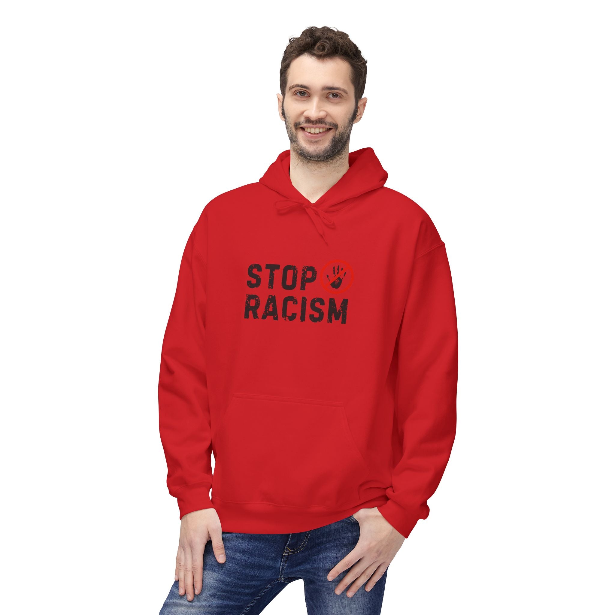 Stop Racism Hoodie — Anti-Racism Statement Pullover