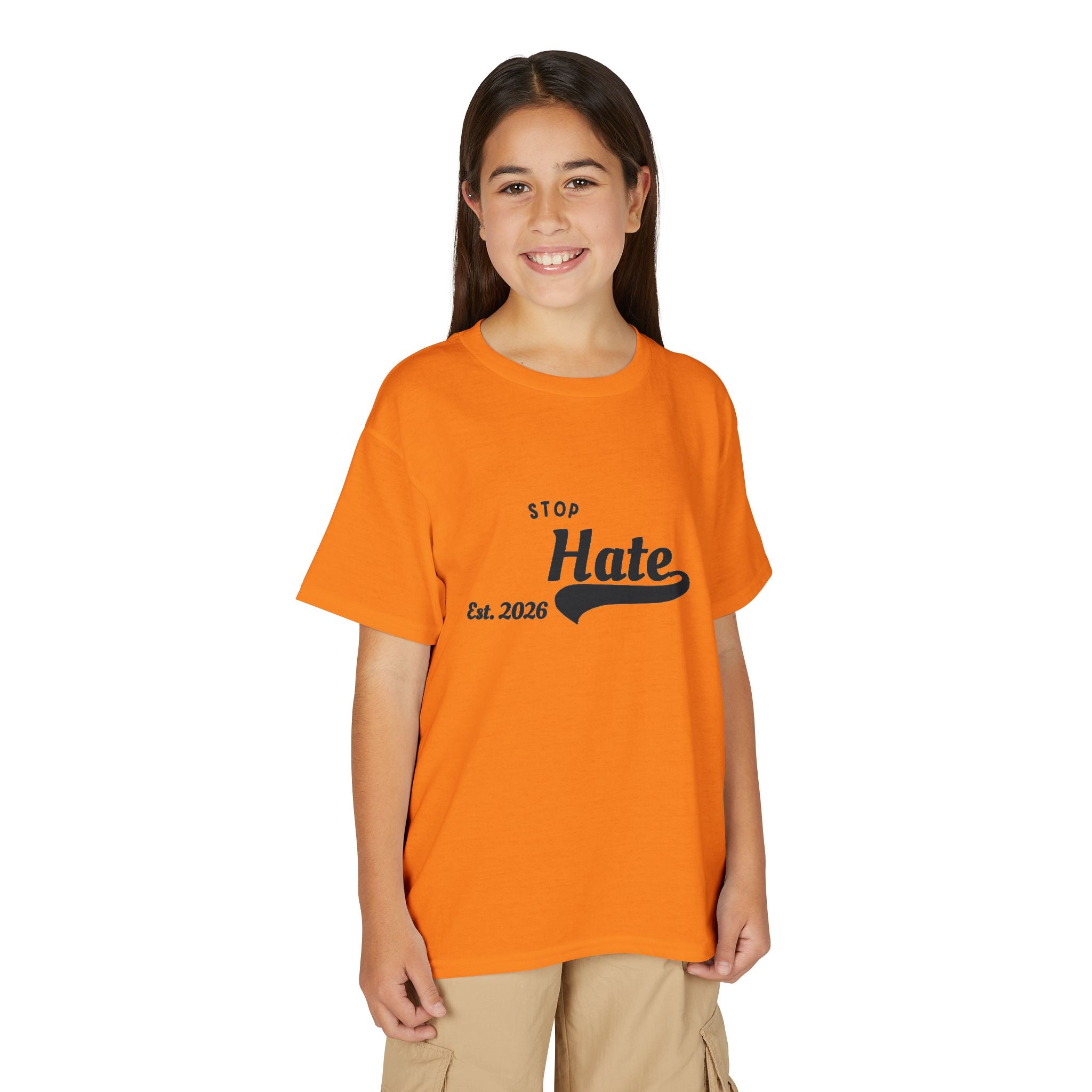 Youth T-Shirt — "Stop Hate Est. 2020" Graphic Tee