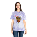 Vintage Heart & Rose Graphic T-Shirt — "Stay Alive" Acid Wash Tee