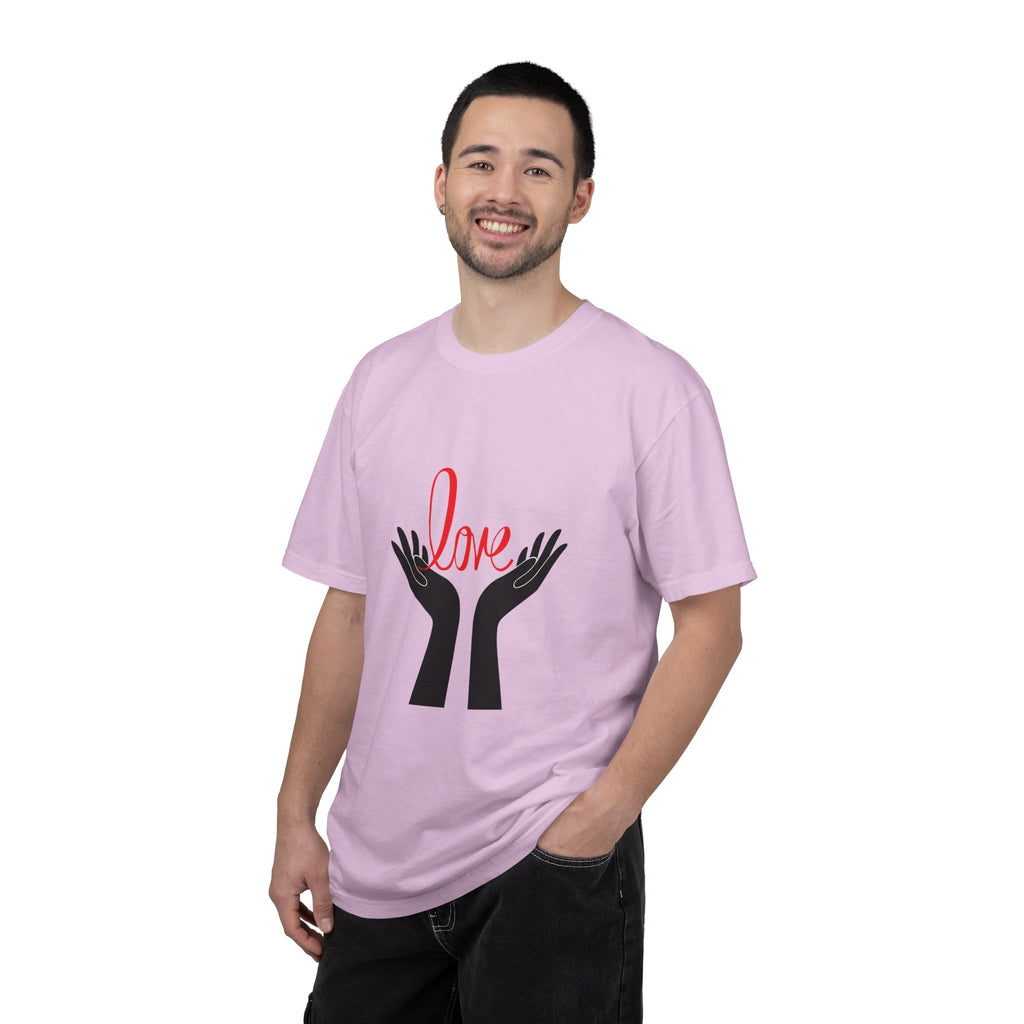 Love Hands T-Shirt — Minimalist Heart Hands Graphic Tee
