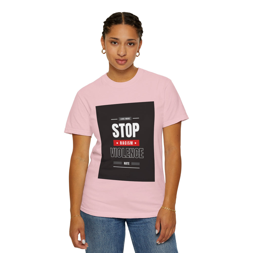 Stop Racism Stop Violence T-Shirt — Anti-Racism Protest Tee
