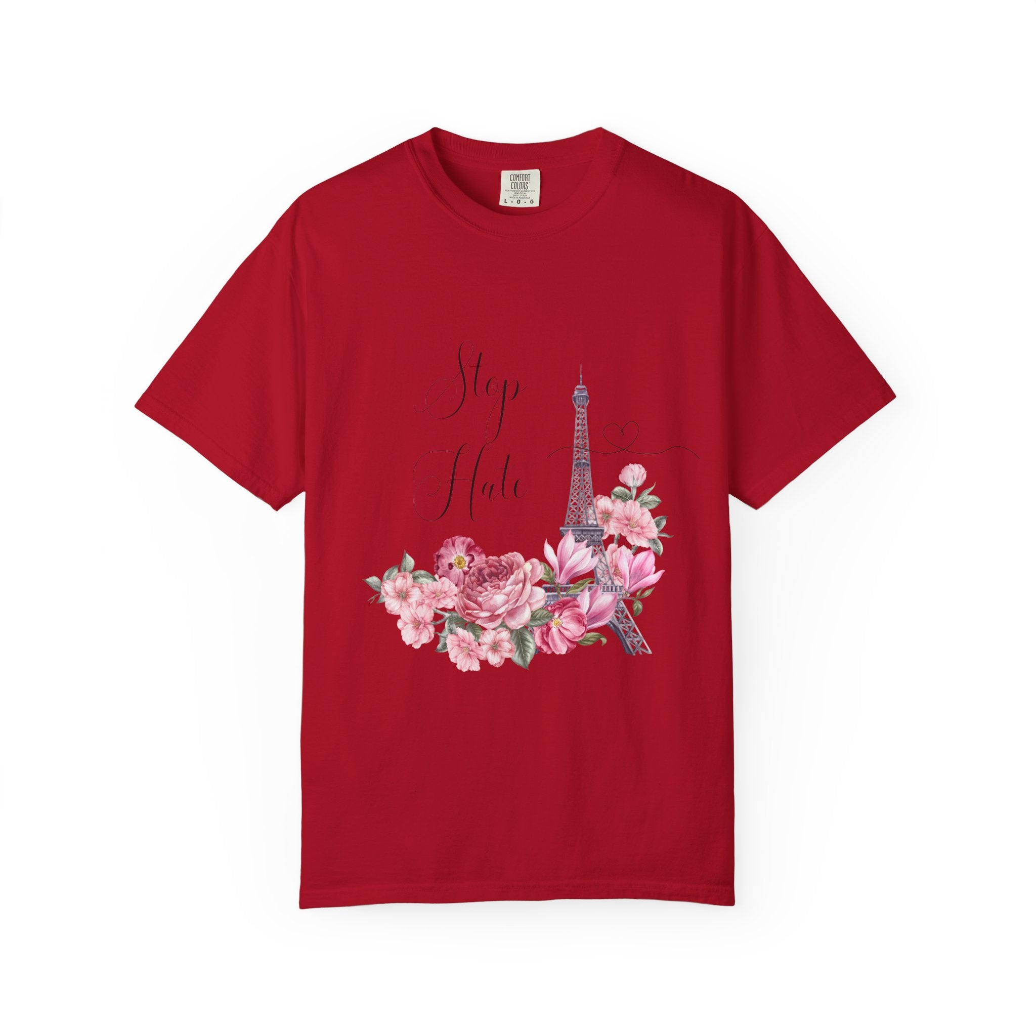 Paris Floral 'Stay Awhile' T-Shirt