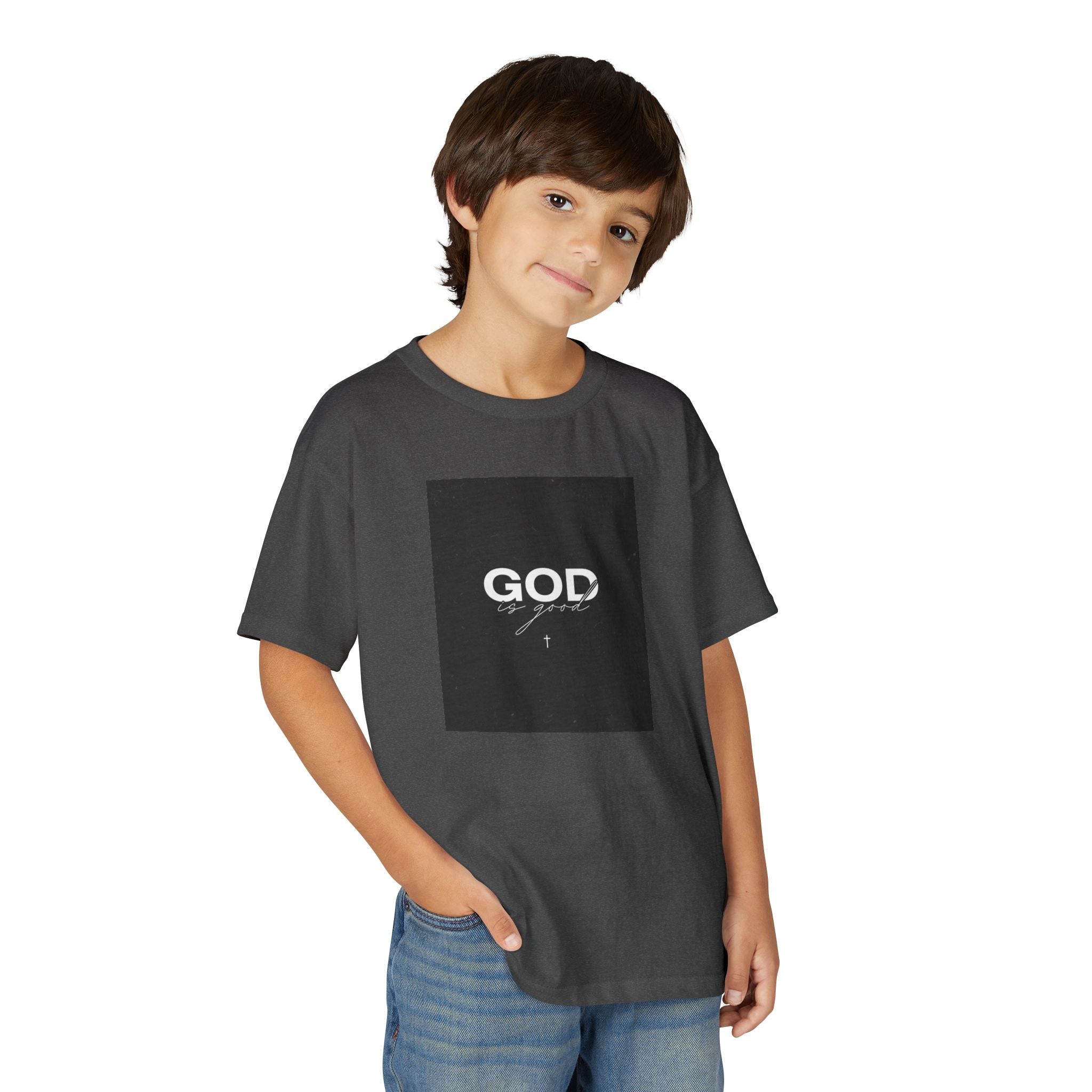 Youth T-Shirt — "GOD" Script Logo Graphic Tee