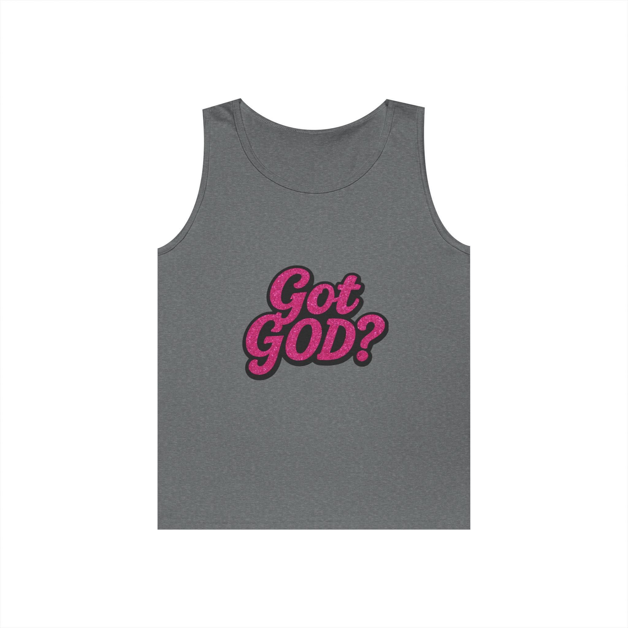 Got God? Pink Retro Graphic Tank Top — Christian Faith Statement Tee