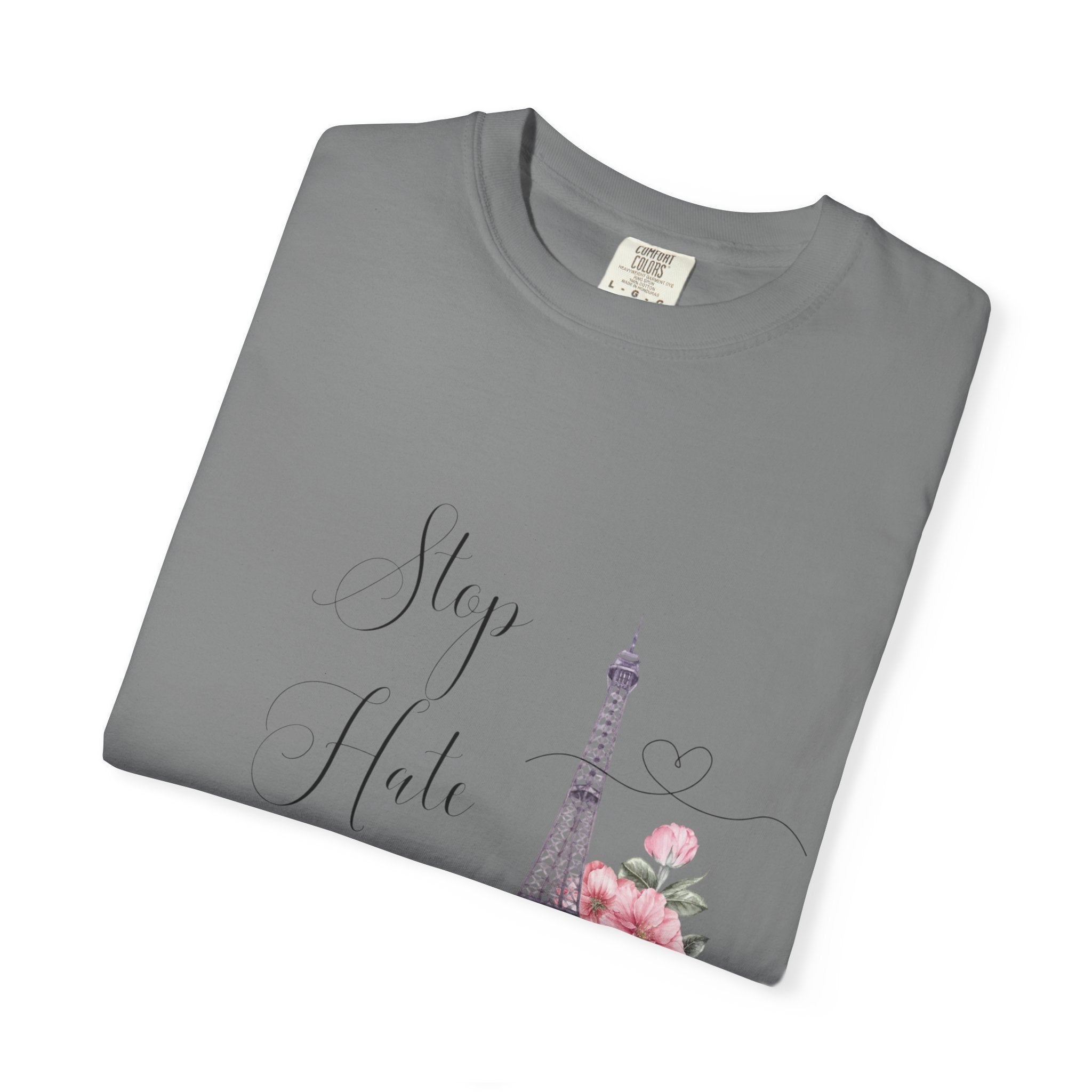 Paris Floral 'Stay Awhile' T-Shirt