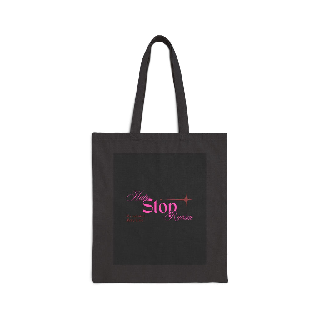 Stop Wonder Tote Bag – Pink Script Canvas Shopping Tote