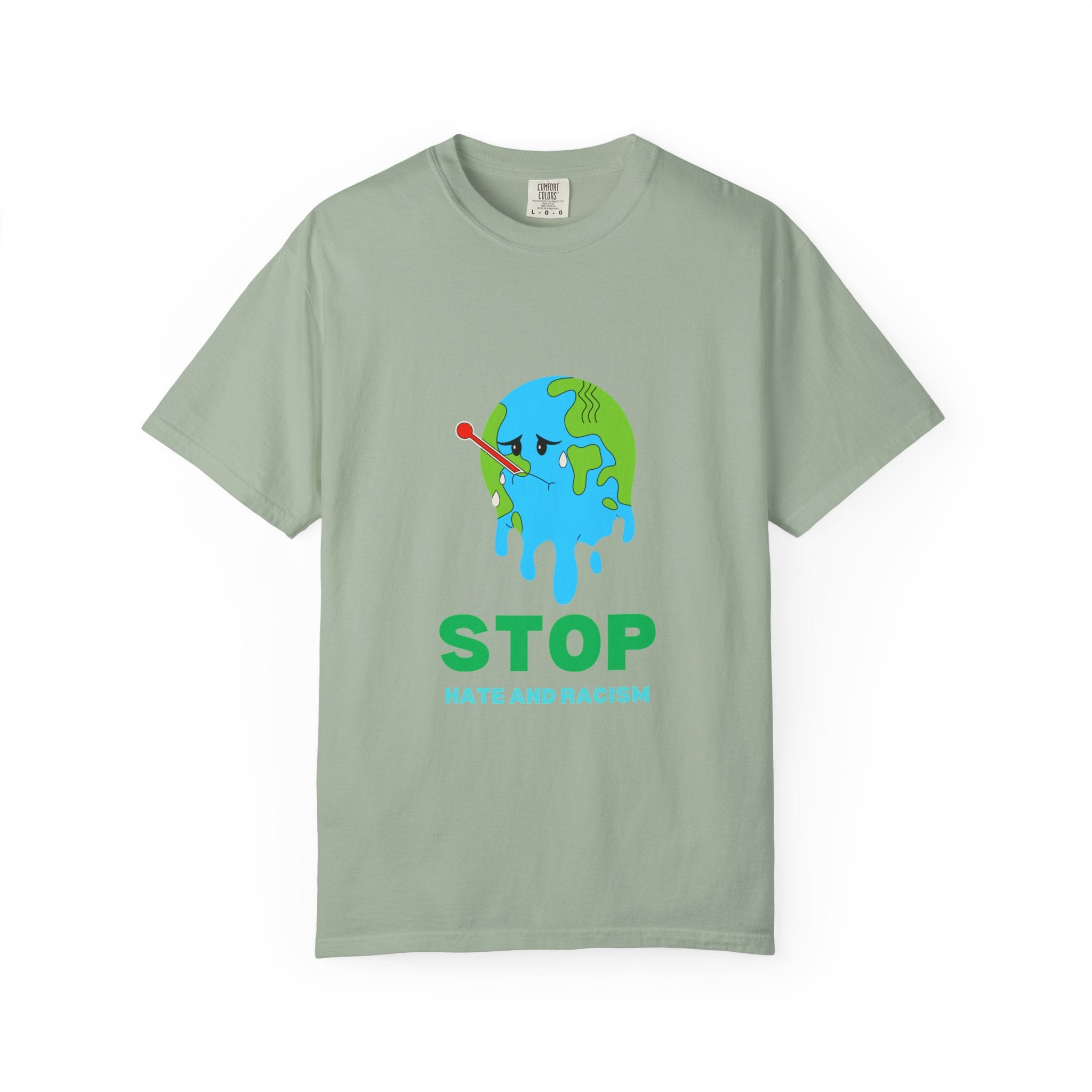 Stop Hate and Racism T-Shirt — Anti-Racism Earth Graphic Tee