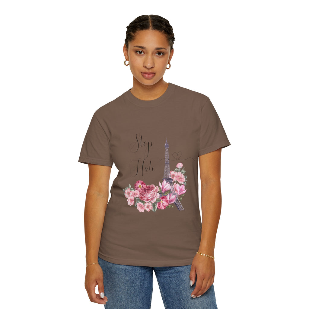 Paris Floral 'Stay Awhile' T-Shirt
