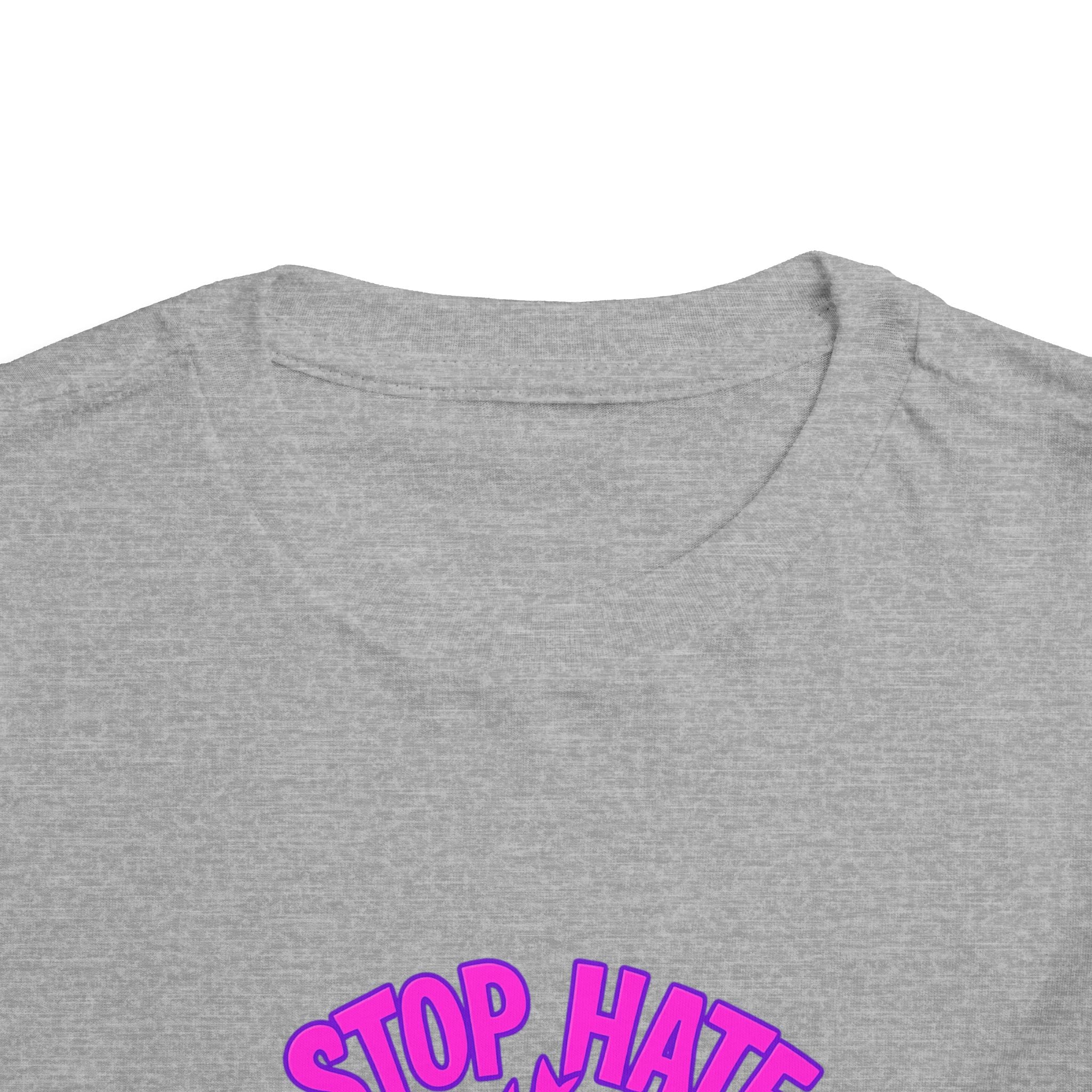 Stop Hate Toddler Tee – "Stop Hate Racism & Violence" Graphic