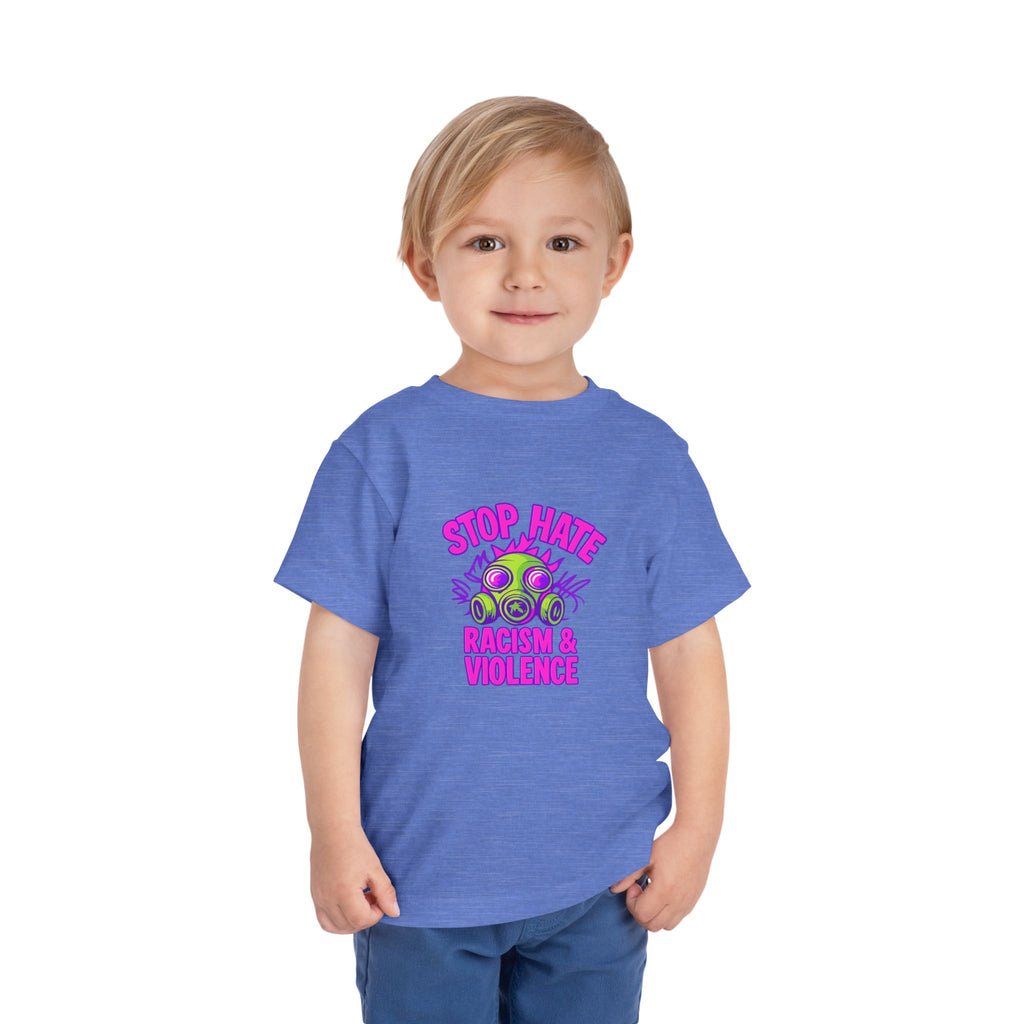 Stop Hate Toddler Tee – "Stop Hate Racism & Violence" Graphic