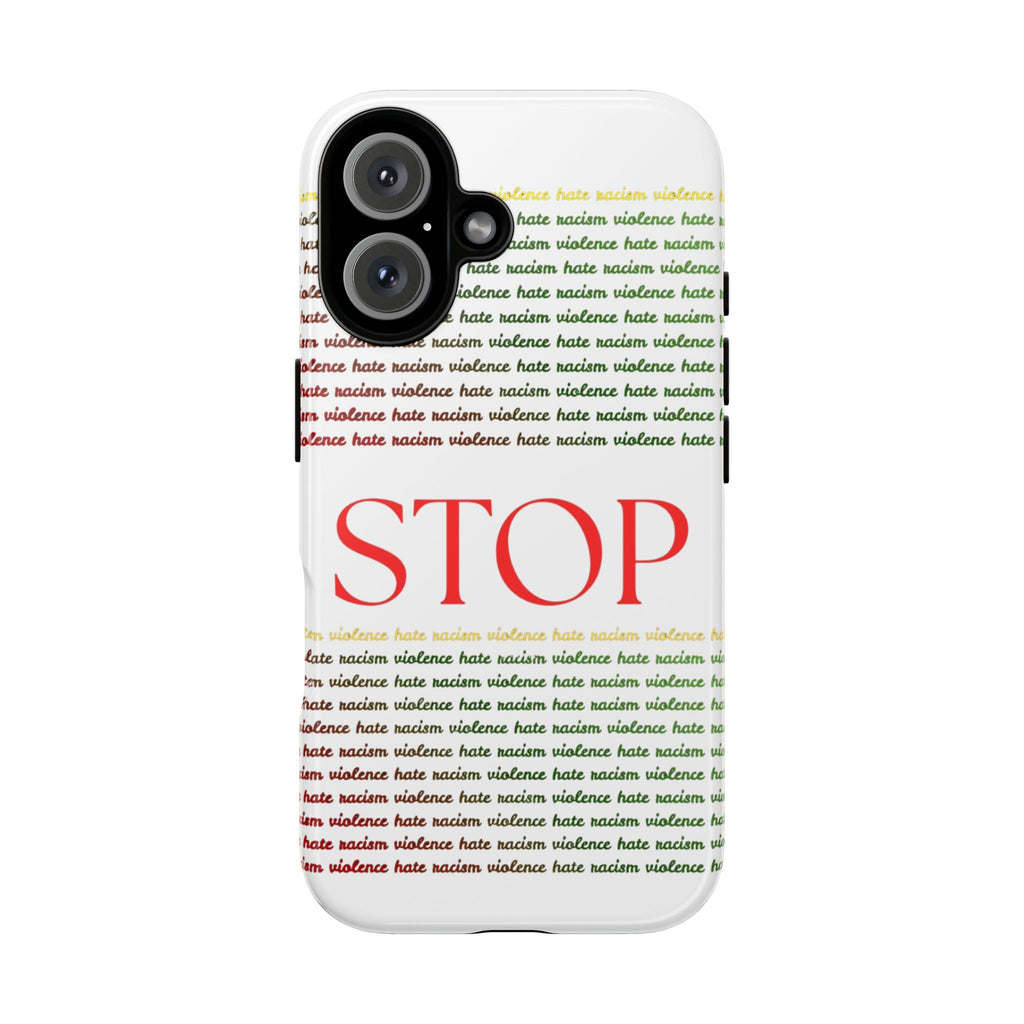 Phone Case — "STOP" Anti-Violence Text Design