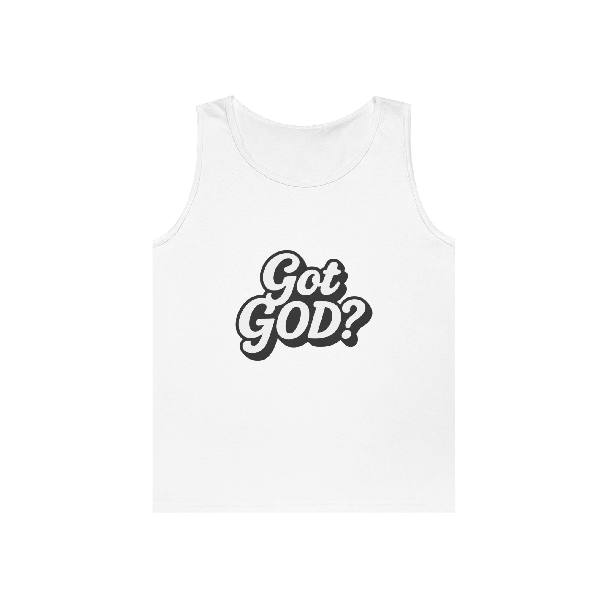 Got God? Tank Top — Retro Script Faith Graphic Tank