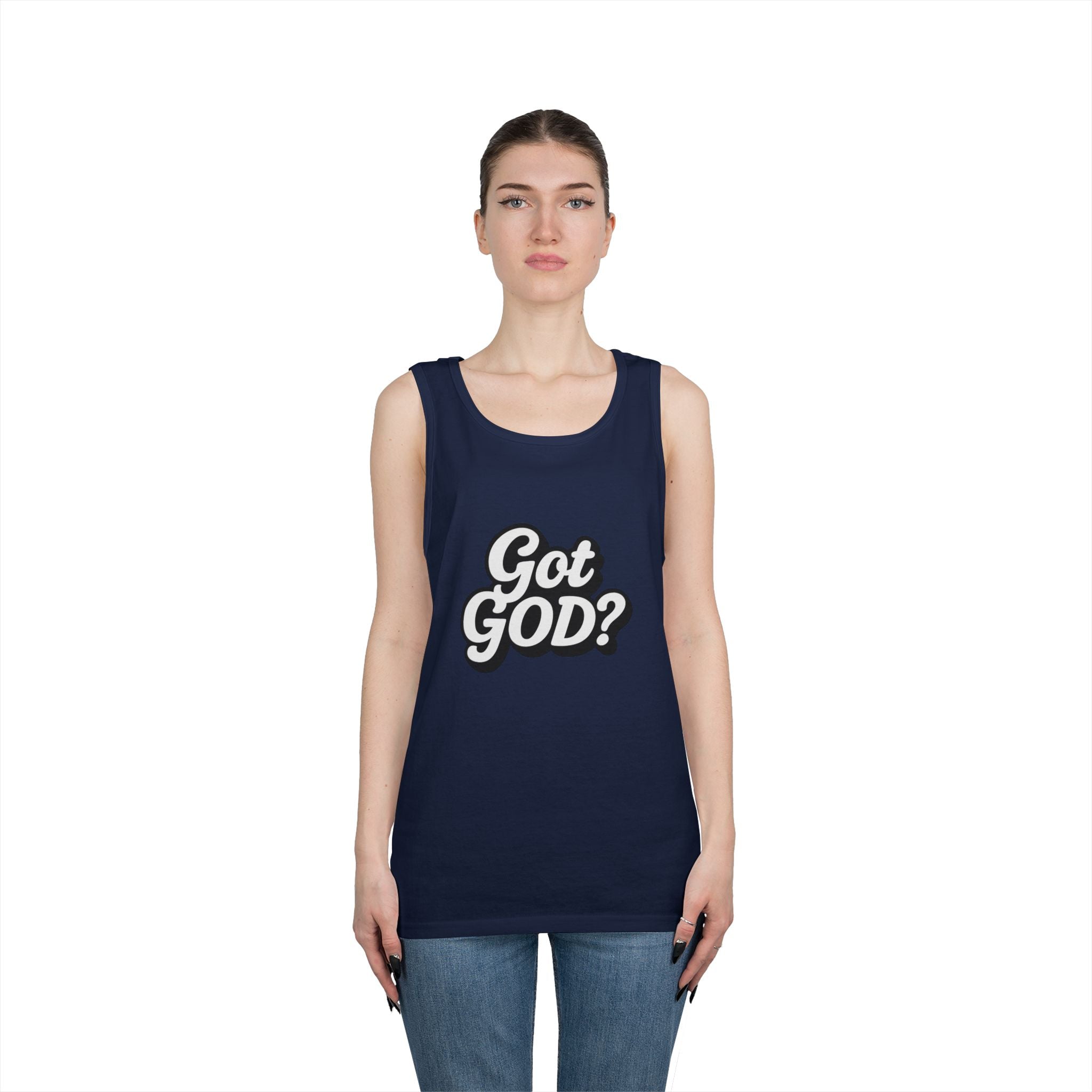 Got God? Tank Top — Retro Script Faith Graphic Tank