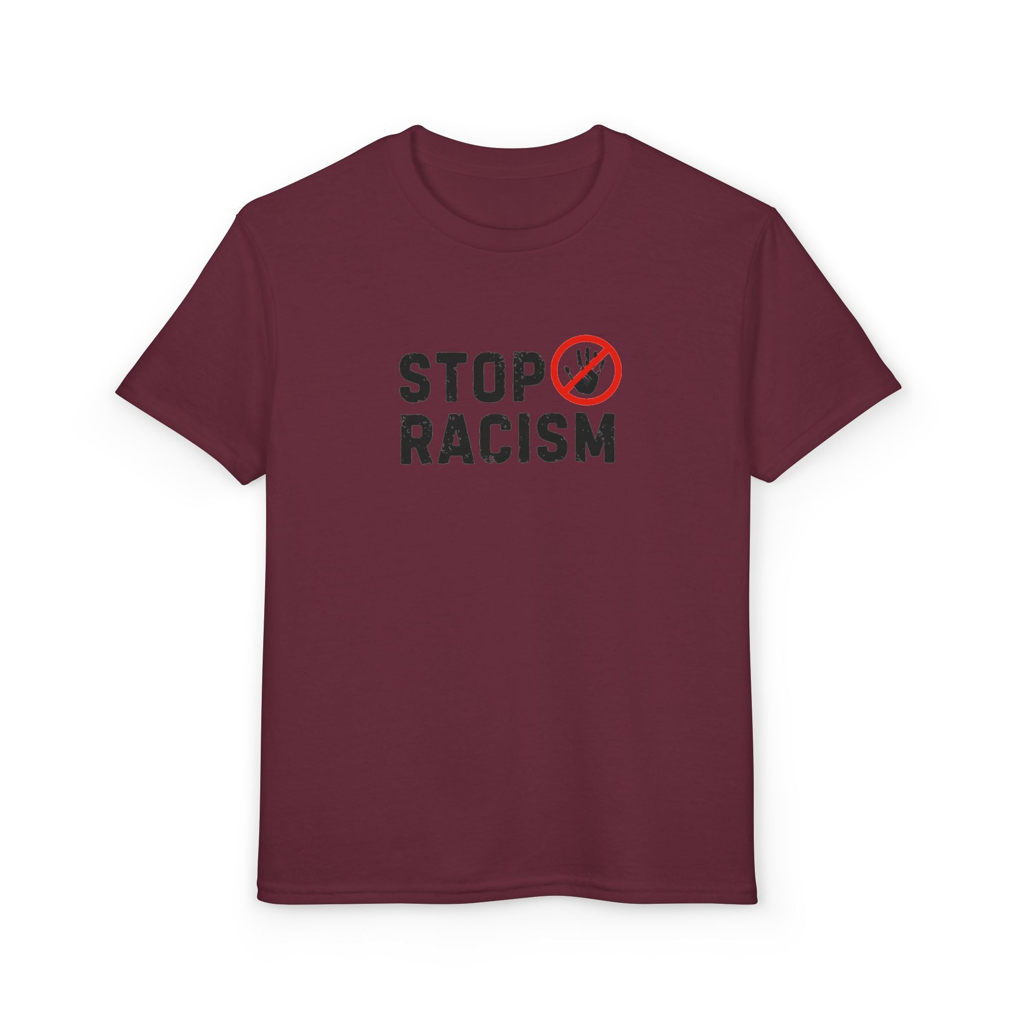 Youth T-Shirt — "Stop Racism" Anti-Racism Graphic Tee