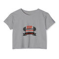 Crop Top — "Stop Hate Racism and Violence" Graphic Festival Tee