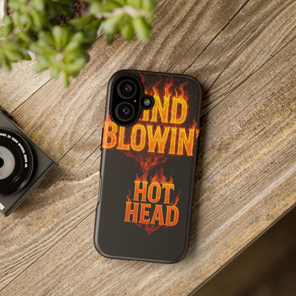 Blowin' Hot Head Phone Case – Fiery Graphic Protective Cover