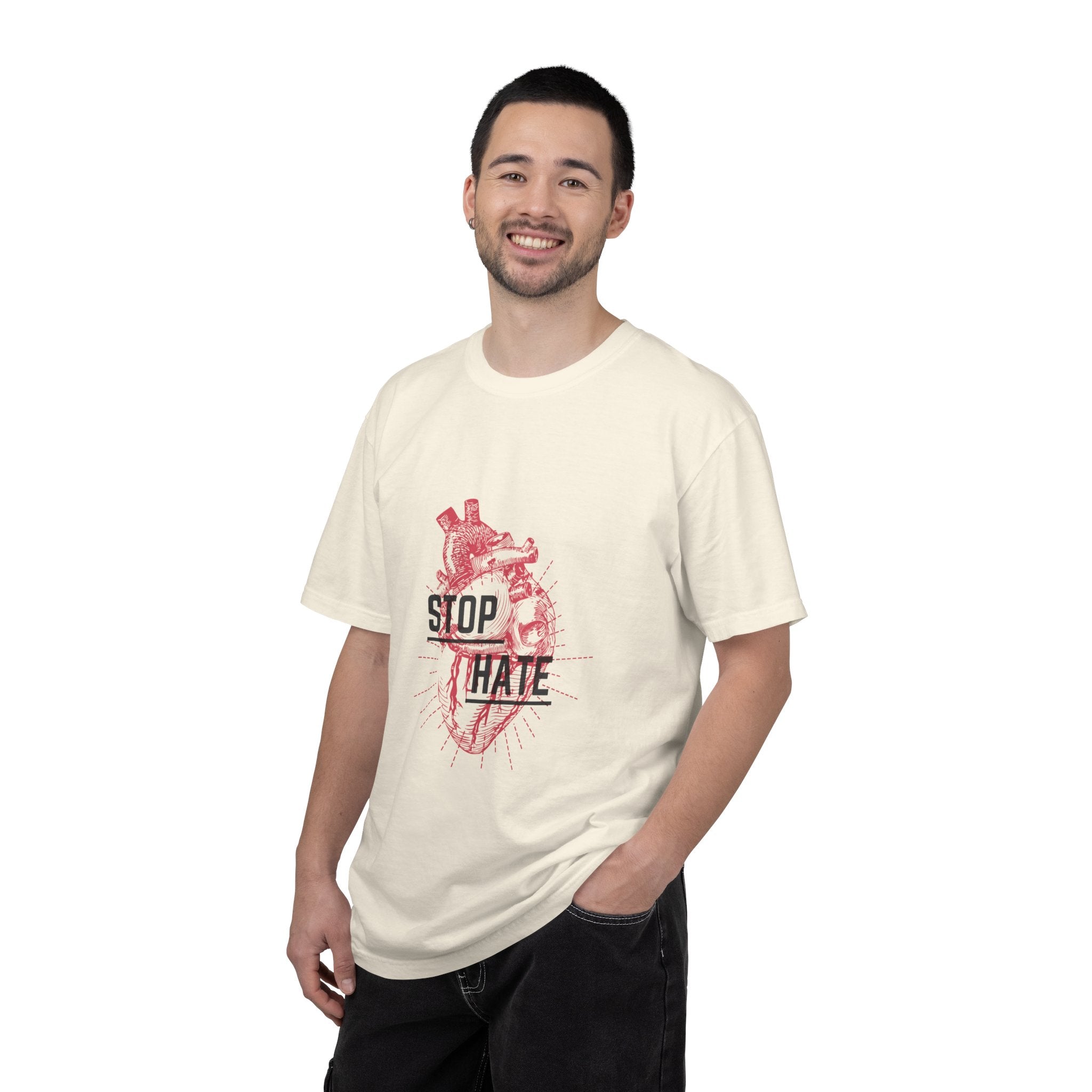 Stop Hate Heart T-Shirt — Anti-Hate Graphic Tee