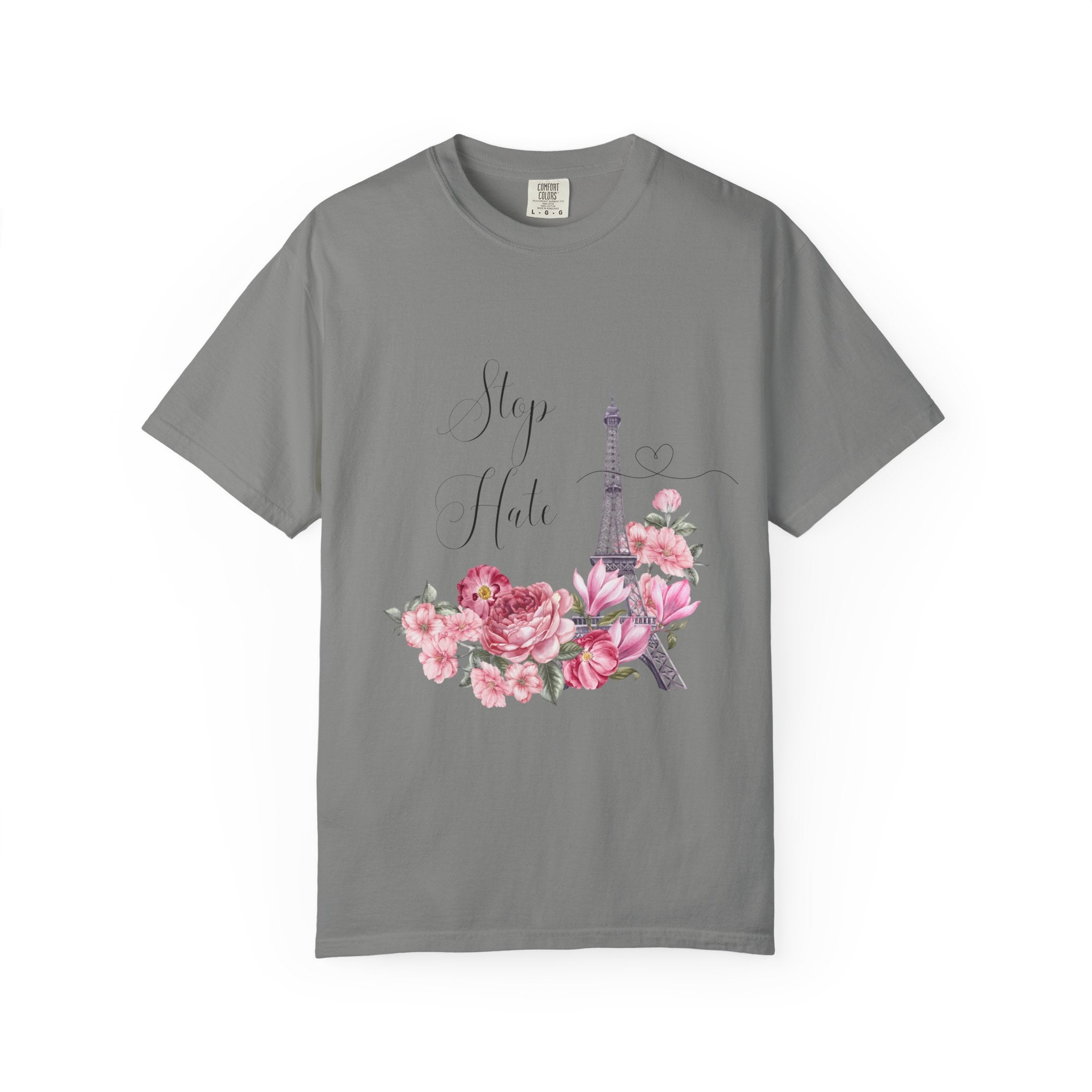 Paris Floral 'Stay Awhile' T-Shirt