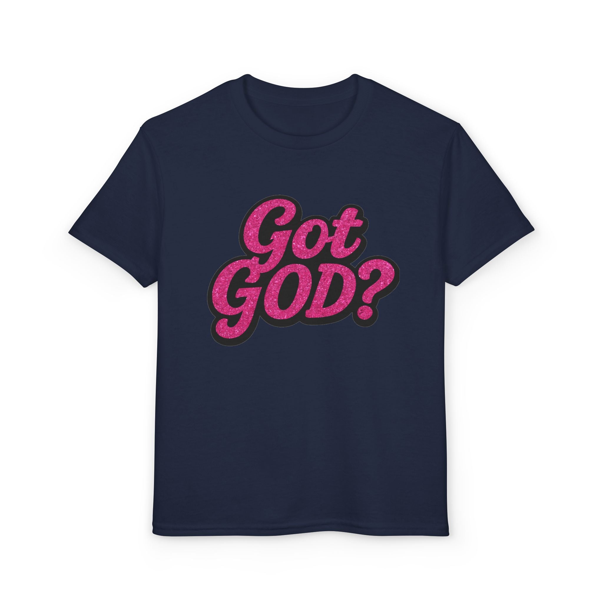 Youth T-Shirt — "Got GOD?" Pink Retro Faith Graphic