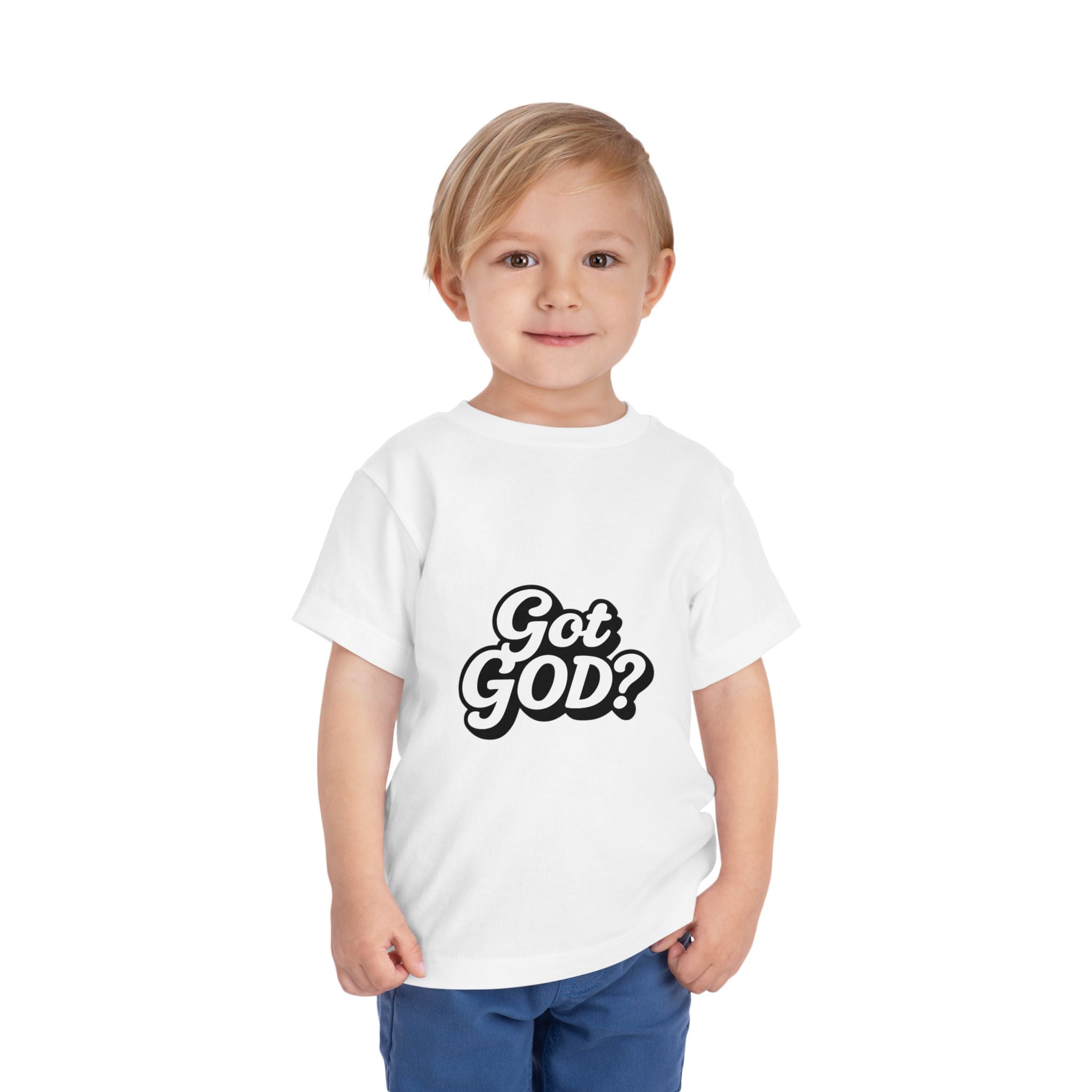 Toddler Tee — "Got GOD?" Christian Graphic Shirt for Kids